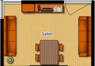salon w apartamencie w Świnoujściu